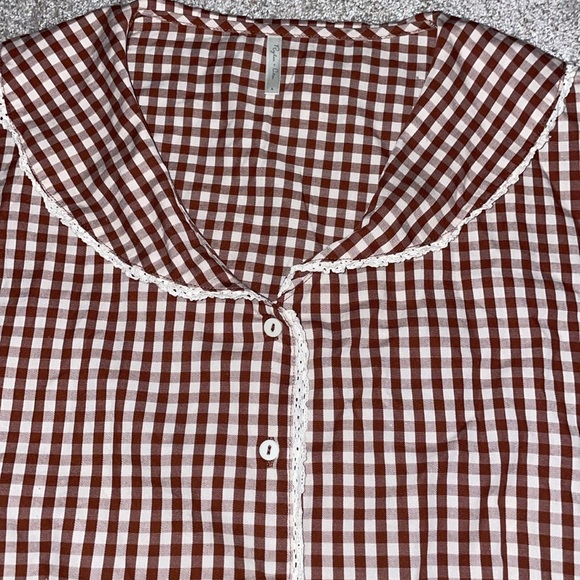 Rylee + Cru Brick Gingham Pajamas - Picture 9 of 12